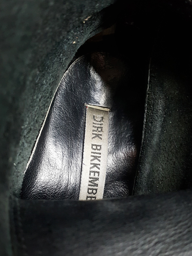 Dirk Bikkembergs black tall boots with laces through the Dirk Bikkembergs black tall boots with laces through the