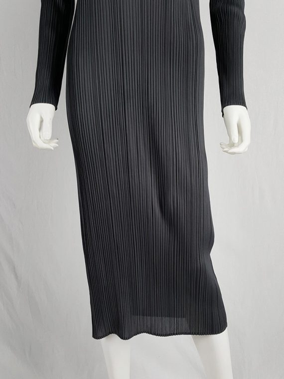 Issey Miyake Pleats Please grey pleated dress with
