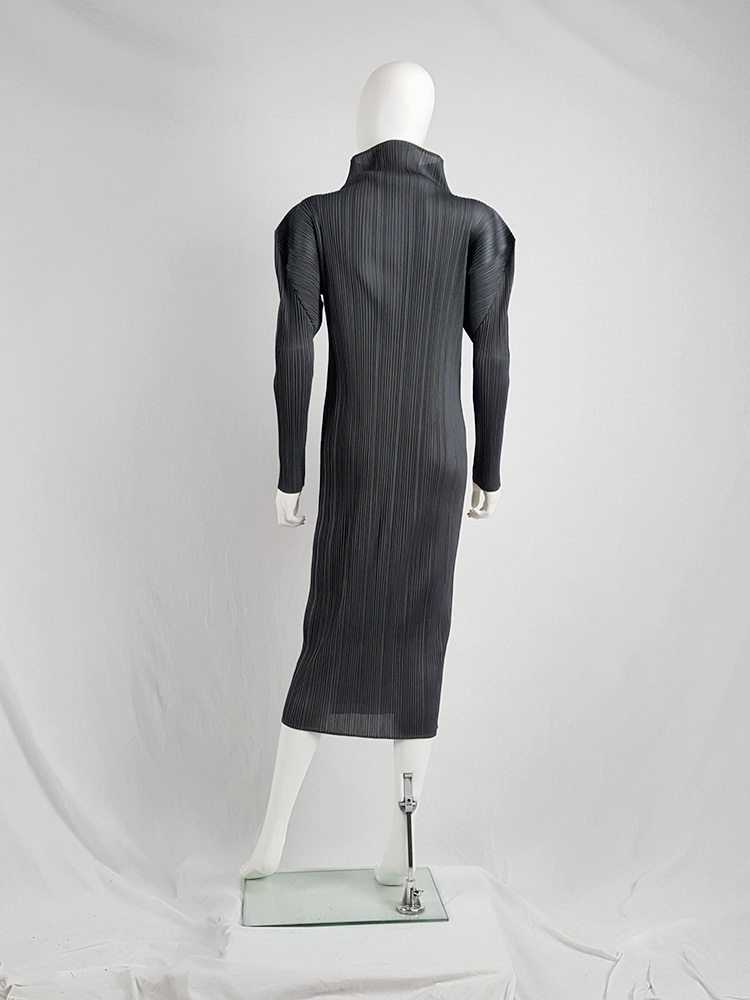 PLEATS PLEASE ISSEIMIYAKE archive グレー Issey Miyake Pleats Please grey pleated dress with
