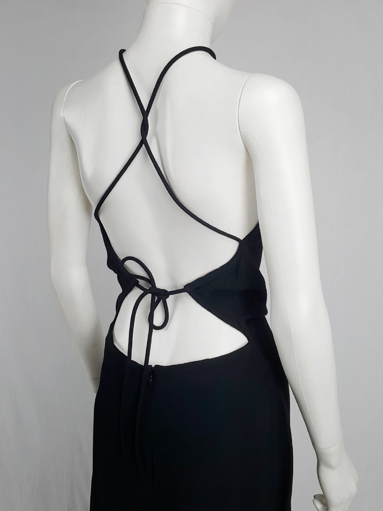 ワンピース MAISON MARGIELA Contrast stitching corset dress Black Maison Margiela Contrast stitching corset dress