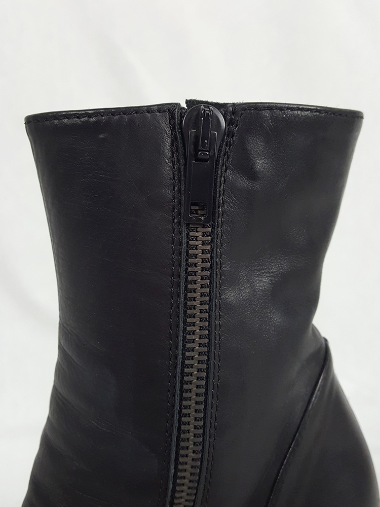 Ann Demeulemeester black platform wedge boots (36.5) — fall 2011
