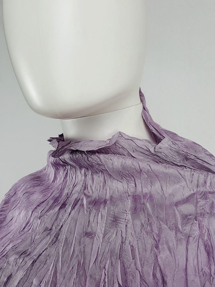 Issey Miyake Pleats Please creased purple jumper - VANIITAS