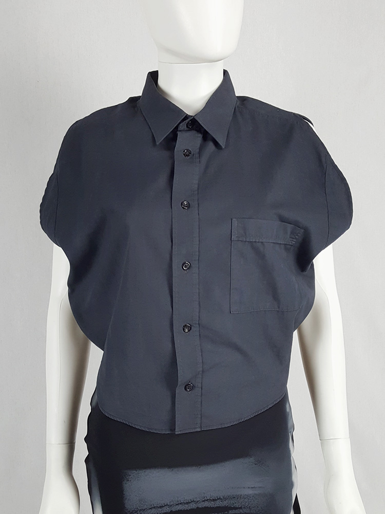 Maison Martin Margiela artisanal blue circle shirt — spring Maison Martin Margiela artisanal blue circle shirt — spring
