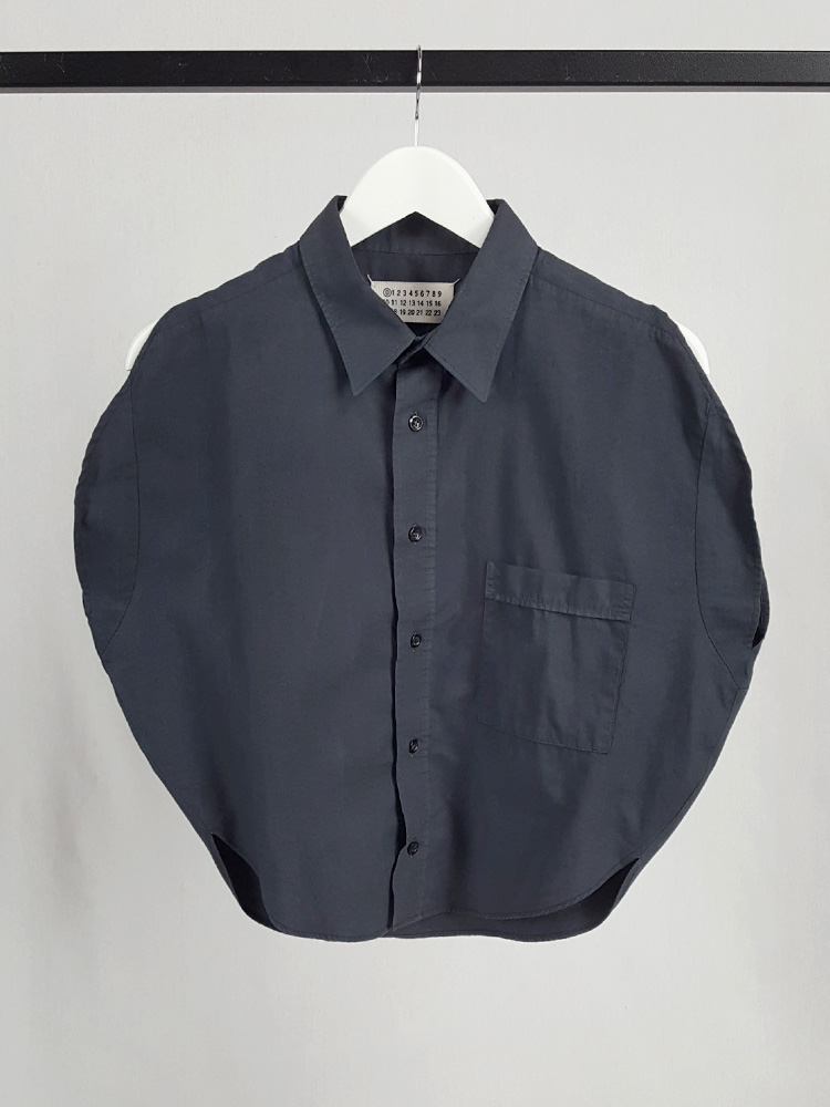 Maison Martin Margiela artisanal blue circle shirt — spring 2002 