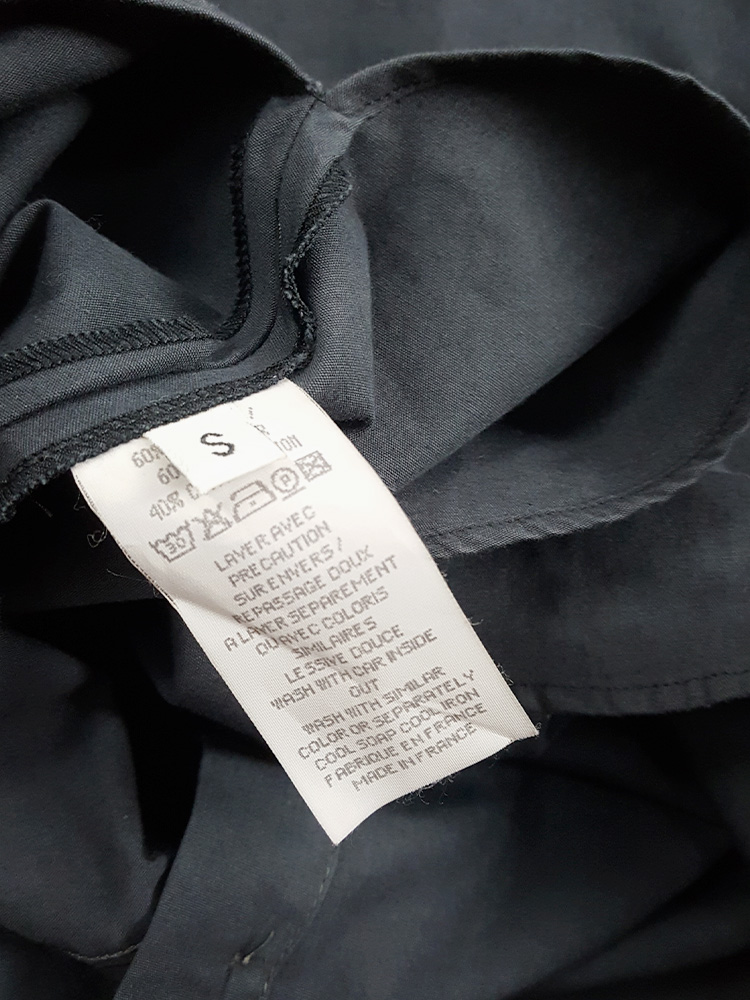 Maison Martin Margiela artisanal blue circle shirt — spring