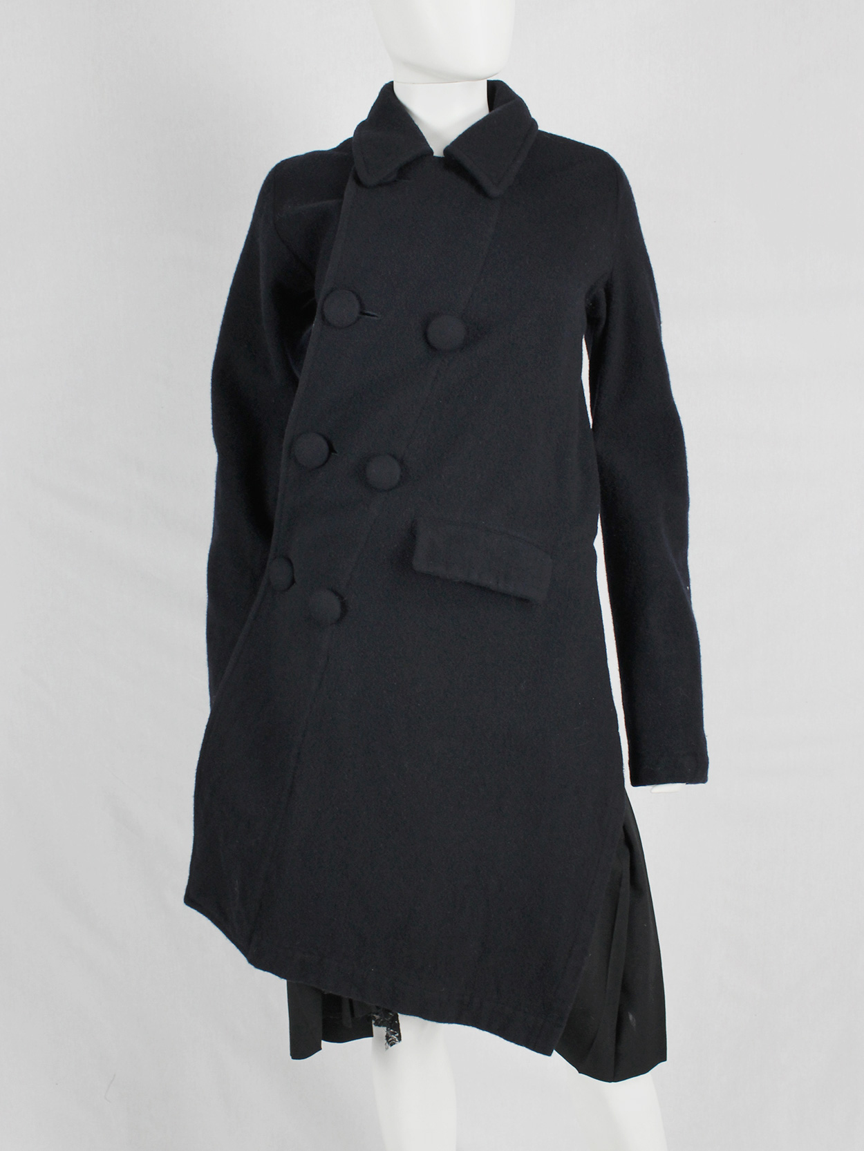 COMME des GARÇONS design coat COMME des GARCONS HOMME PLUS 2008 M Black & Blue Spray