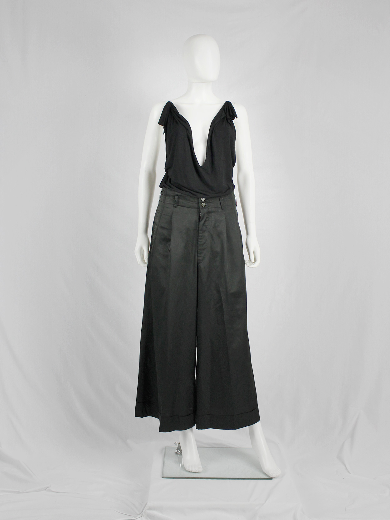 Maison Martin Margiela black floating tunic with invisible