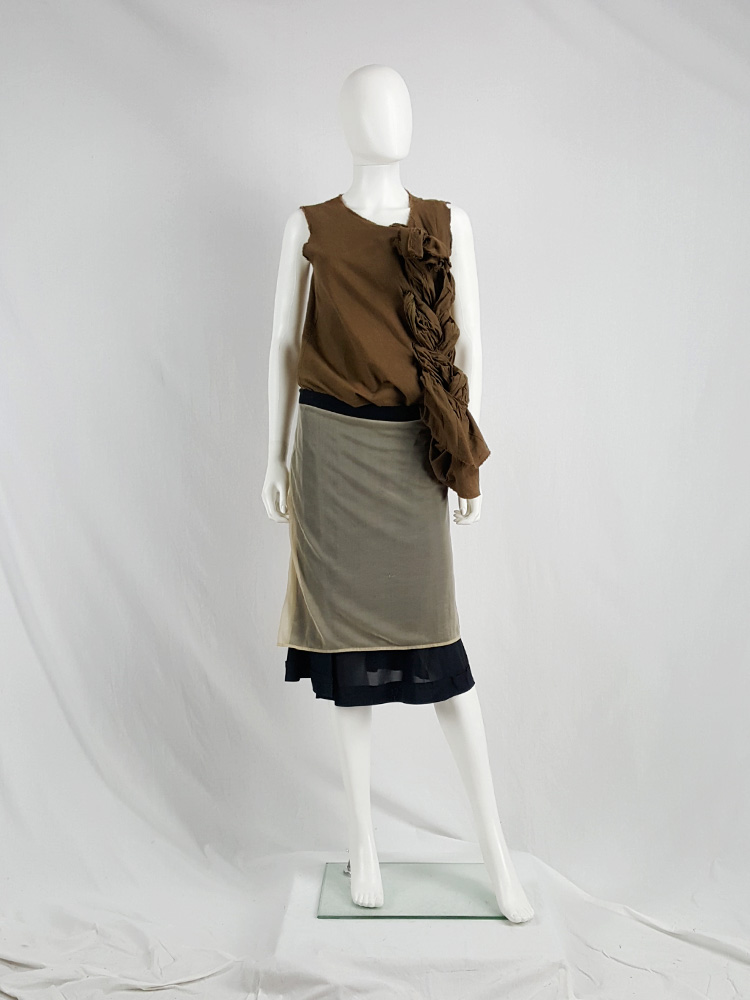 スカート Maison Margiela Beige aloe Anonymity of the lining skirt Maison Margiela Beige aloe Anonymity of the lining skirt