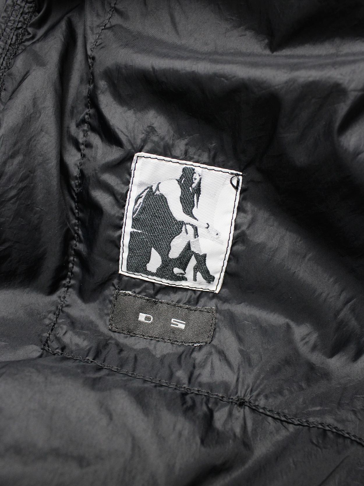 Rick Owens DRKSHDW black lightweight bomber jacket - VANIITAS 