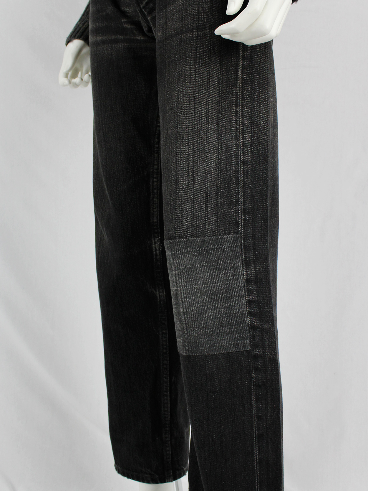 Maison Martin Margiela artisanal denim trousers with denim Maison Martin Margiela artisanal denim trousers with denim