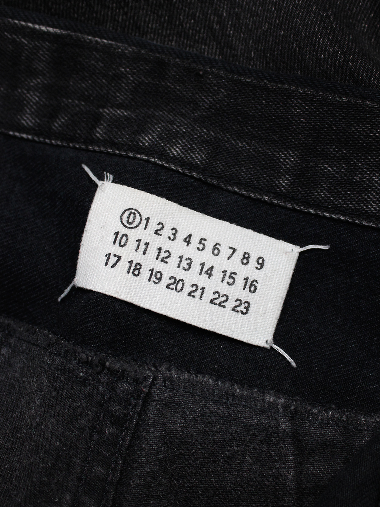 Maison Martin Margiela artisanal denim trousers with denim Maison Martin Margiela artisanal denim trousers with denim