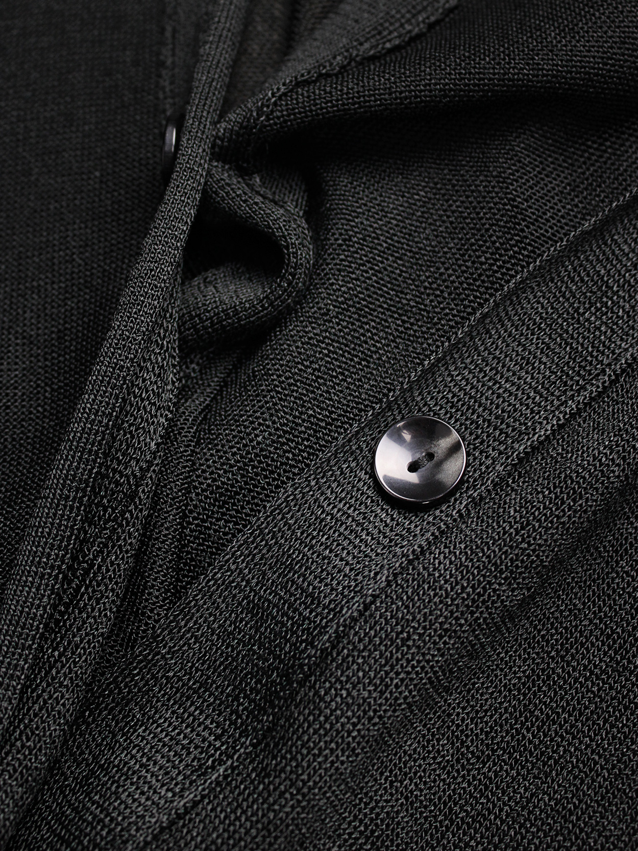 Maison Martin Margiela black double layered cardigan