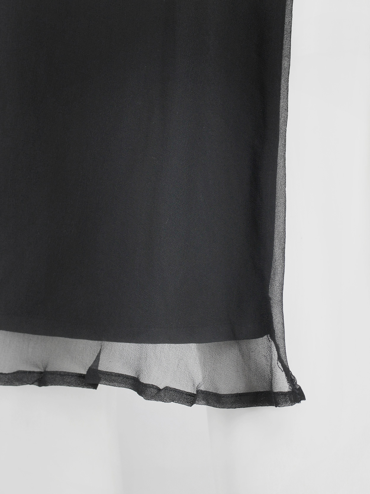 Maison Martin Margiela artisanal black apron with frills Maison Martin Margiela artisanal black apron with frills