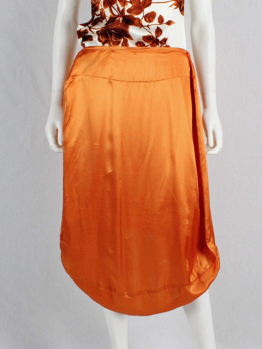 vaniitas Maison Martin Margiela orange seat cover skirt fall 2006 (1)