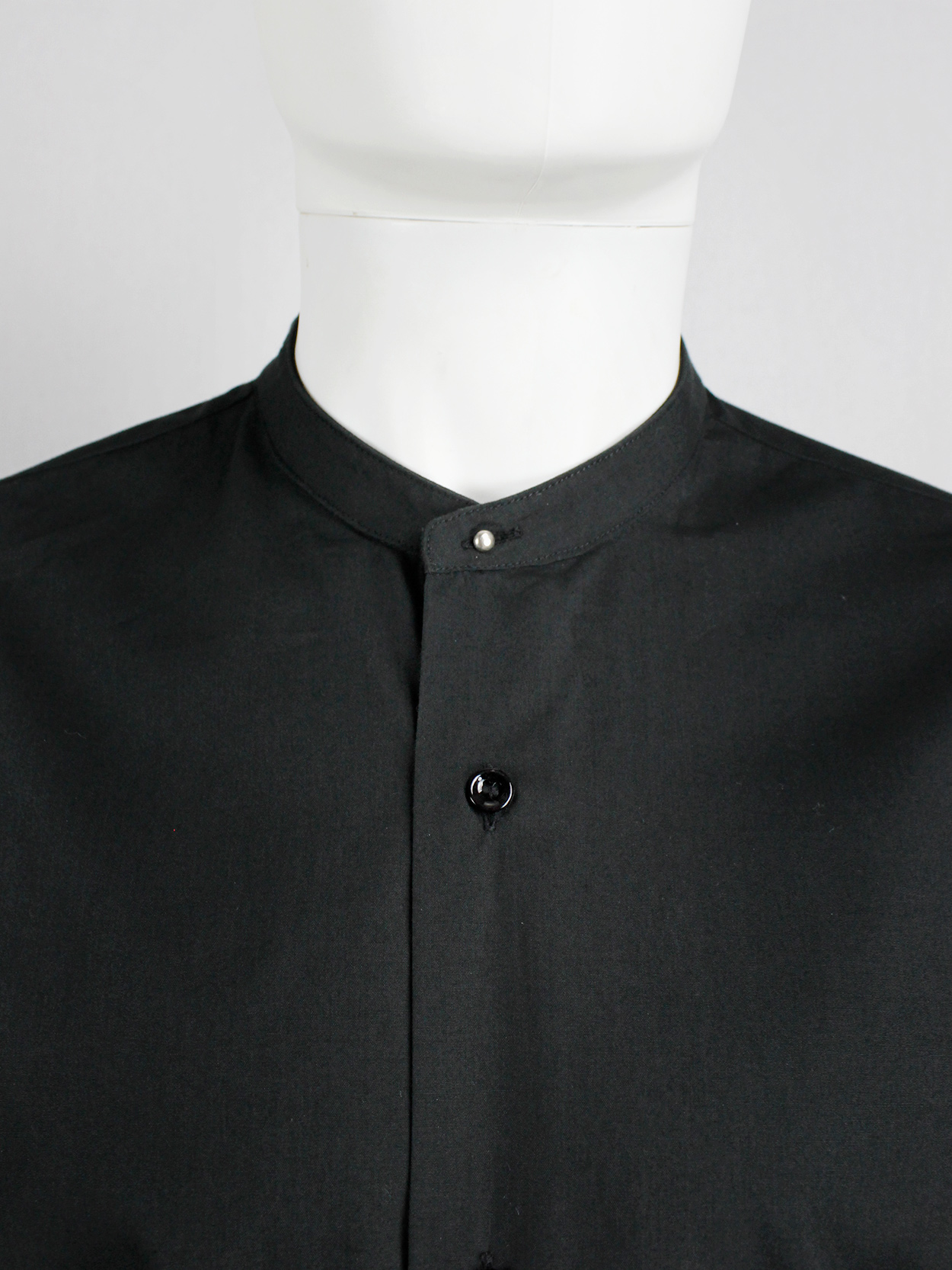 Maison Martin Margiela black shirt with detacheable collar — fall