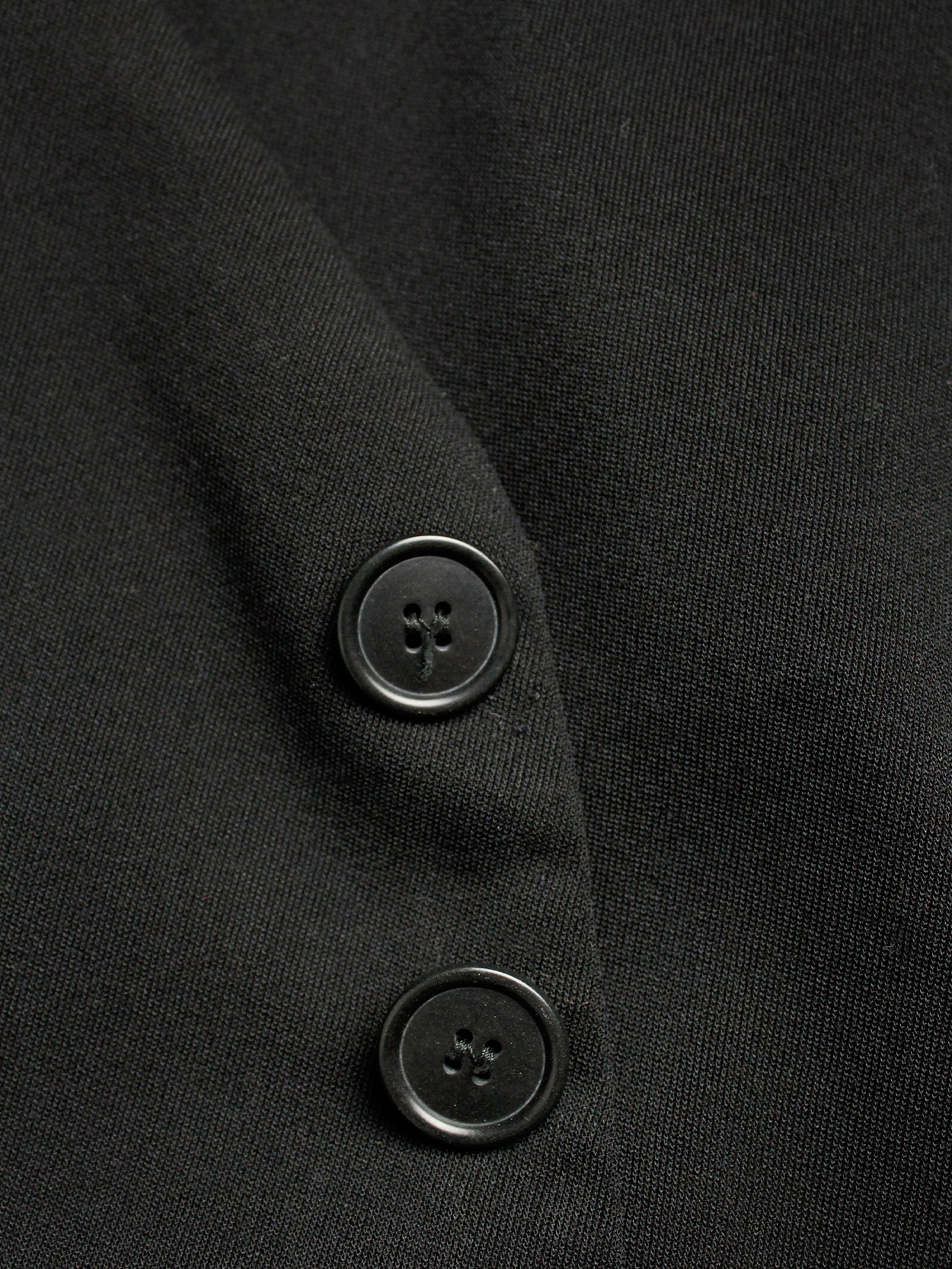 Dirk Bikkembergs black belted waistcoat with slit back Dirk Bikkembergs black belted waistcoat with slit back