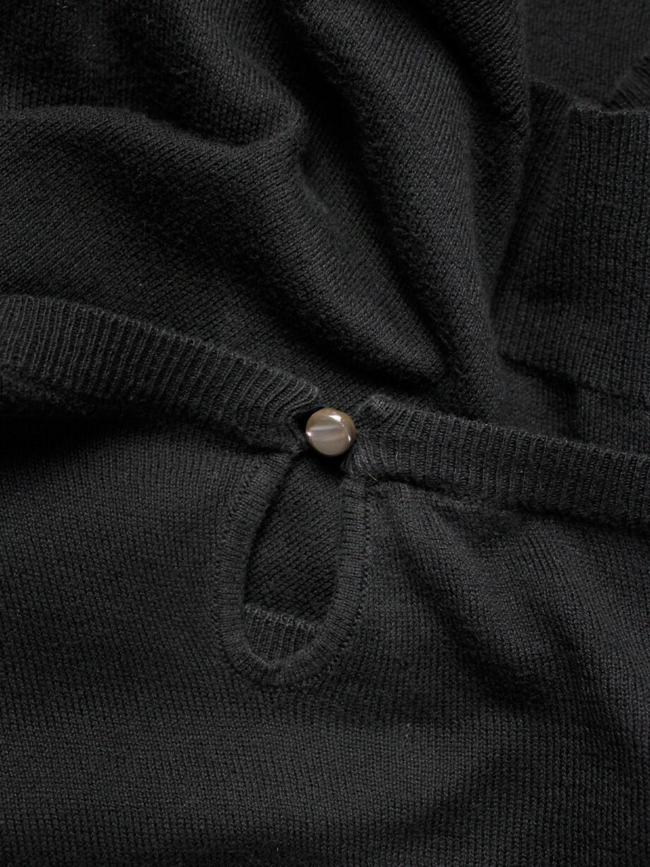 Maison Martin Margiela black longsleeve jumper worn sideways