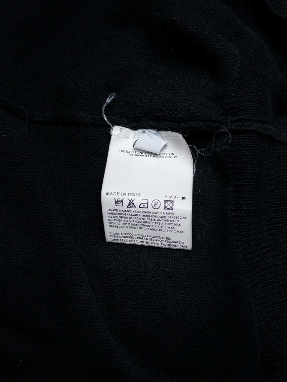 Maison Martin Margiela black longsleeve jumper worn sideways spring 2005 (15)
