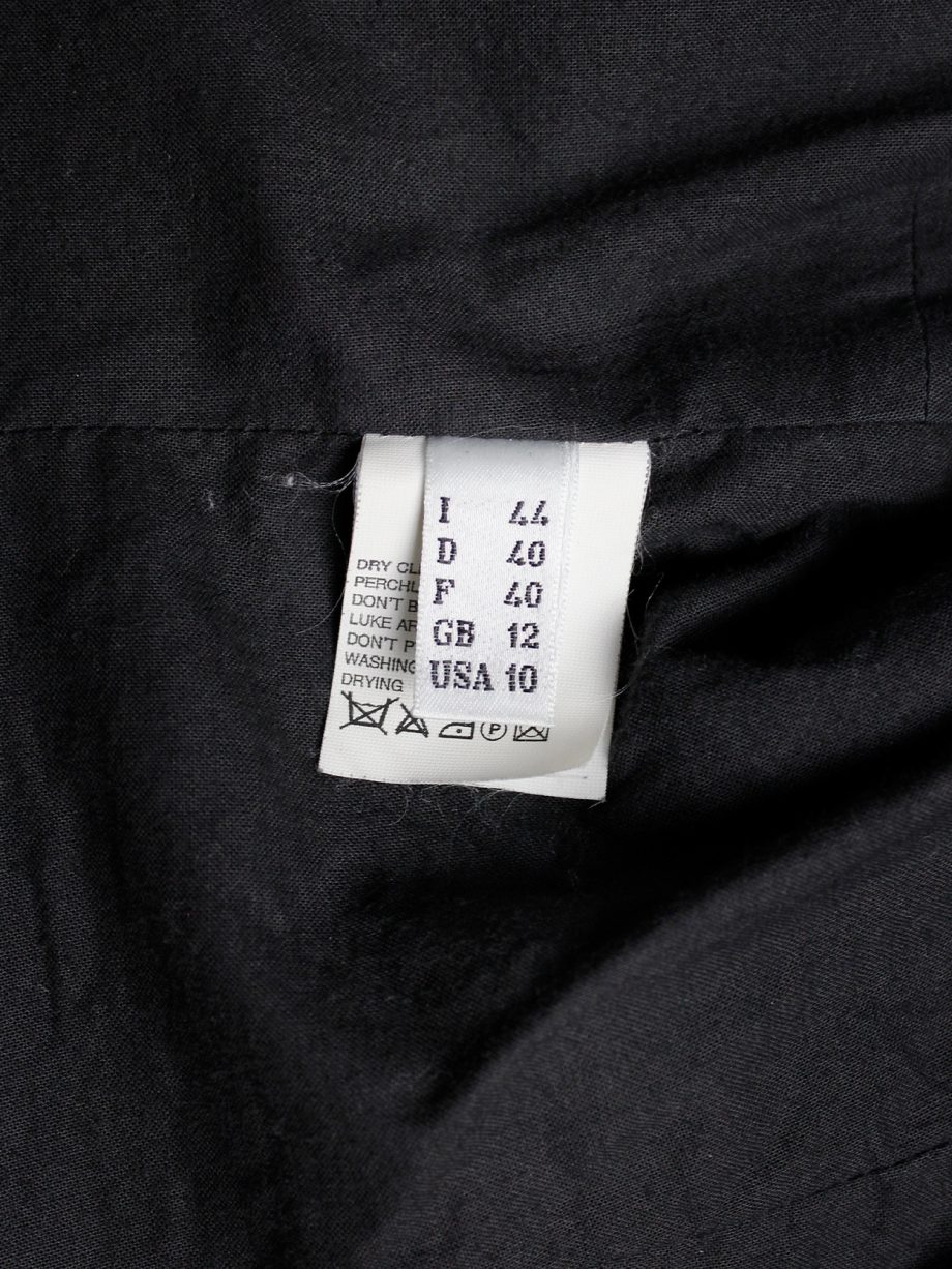 Maison Martin Margiela grey woven top with loose threads and