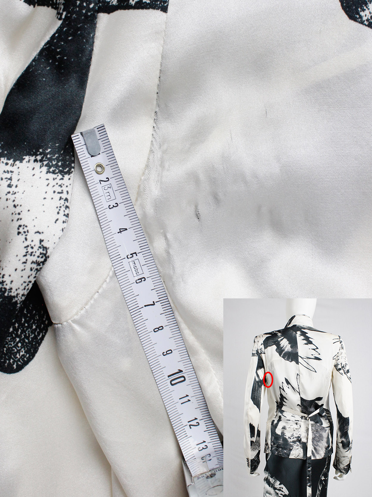 Ann Demeulemeester white asymmetric bird print jacket with Ann Demeulemeester white asymmetric bird print jacket with