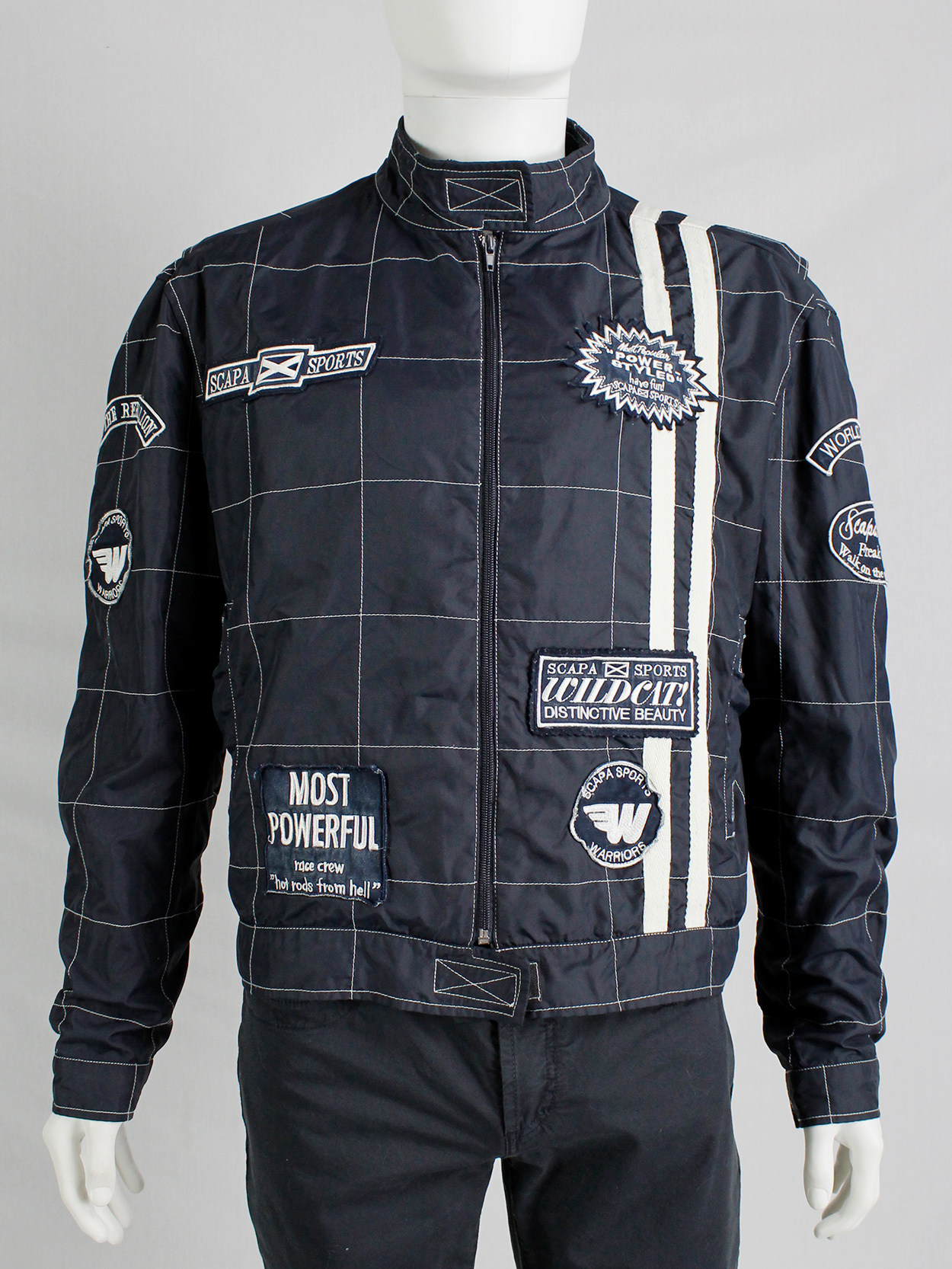 Walter Van Beirendonck for Scapa dark blue 'Formula 1