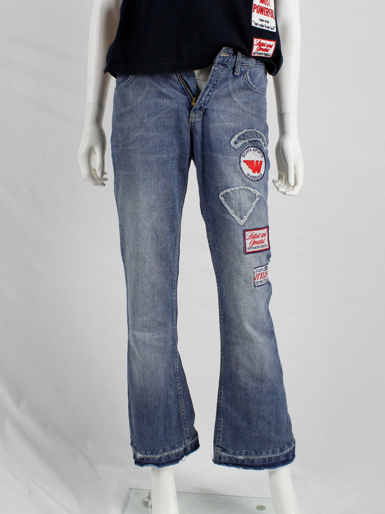 Walter Van Beirendonck for Scapa denim 'Formula 1' trousers