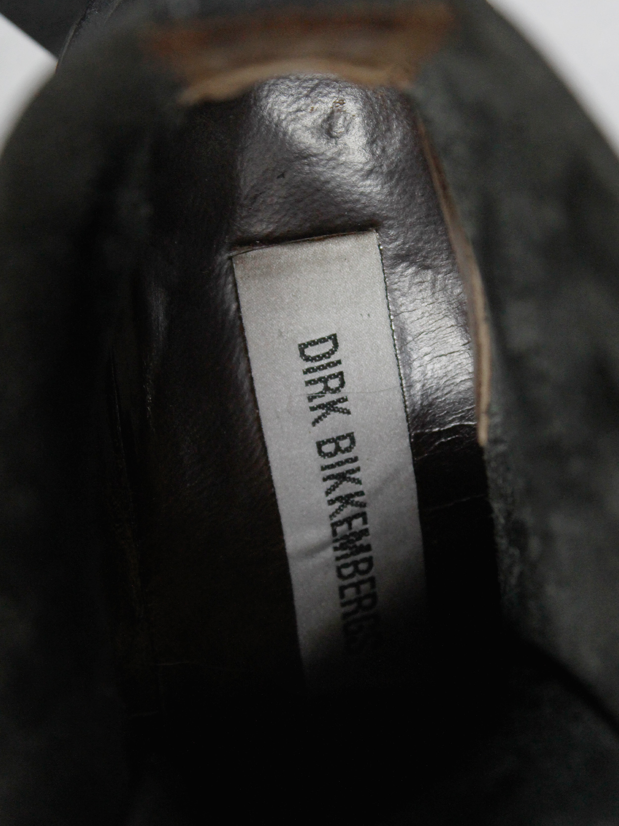 Dirk Bikkembergs black mountaineering boots with metal heel