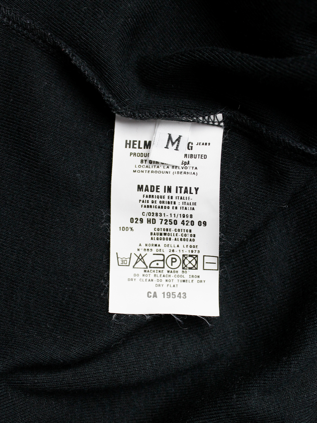 HELMUT LANG - HELMUT LANG 1998AW ITALY製 タートルネックカットソー S HELMUT LANG 1998AW ITALY製 タートルネックカットソー S