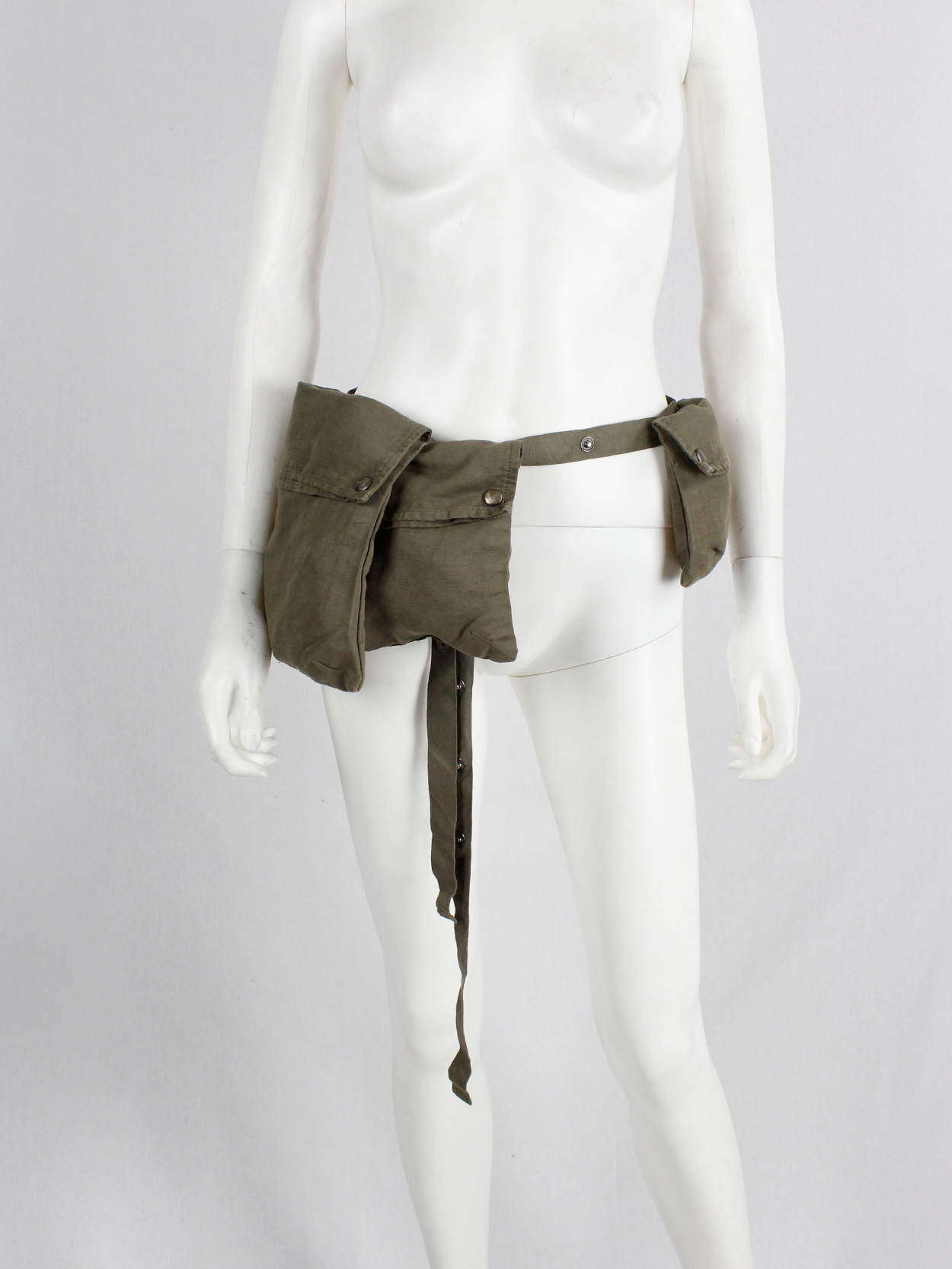 Maison Martin Margiela 　バッグ Maison Martin Margiela 6 khaki green bag with modular cargo