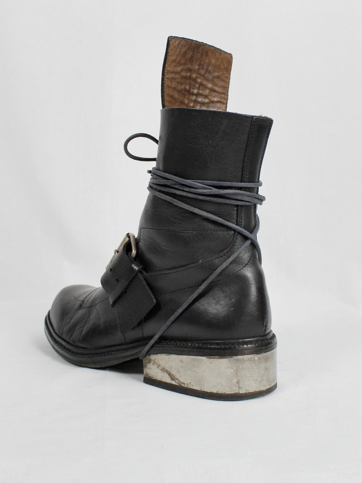 Dirk Bikkembergs スラックス Dirk Bikkembergs Buckled Tall Boots – Vertical Rags