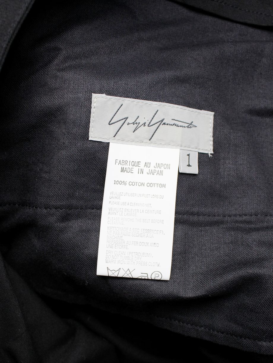 Yohji Yamamoto black horse riding trousers with panels spring 2007 (1)
