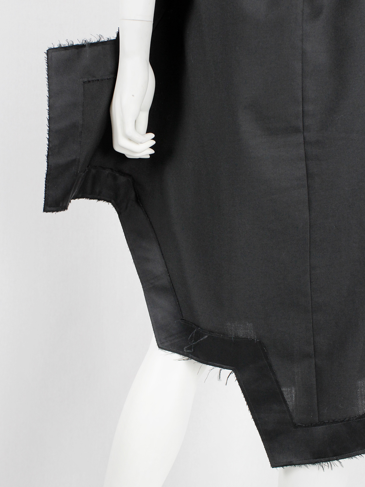 Comme des Garçons black geometric two-dimensional 'paperdoll