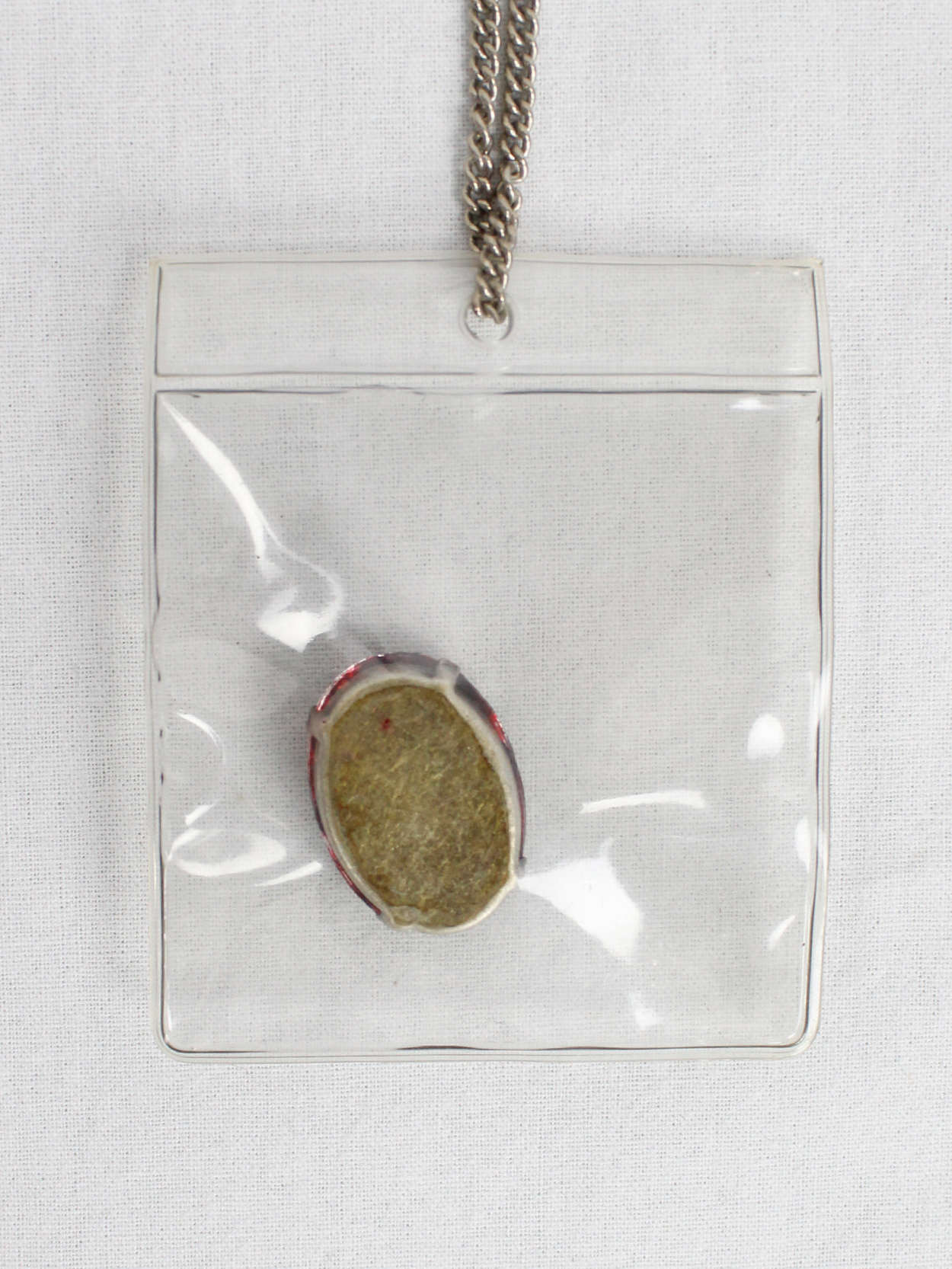 Maison Martin Margiela 6 necklace with burgundy gemstone in 