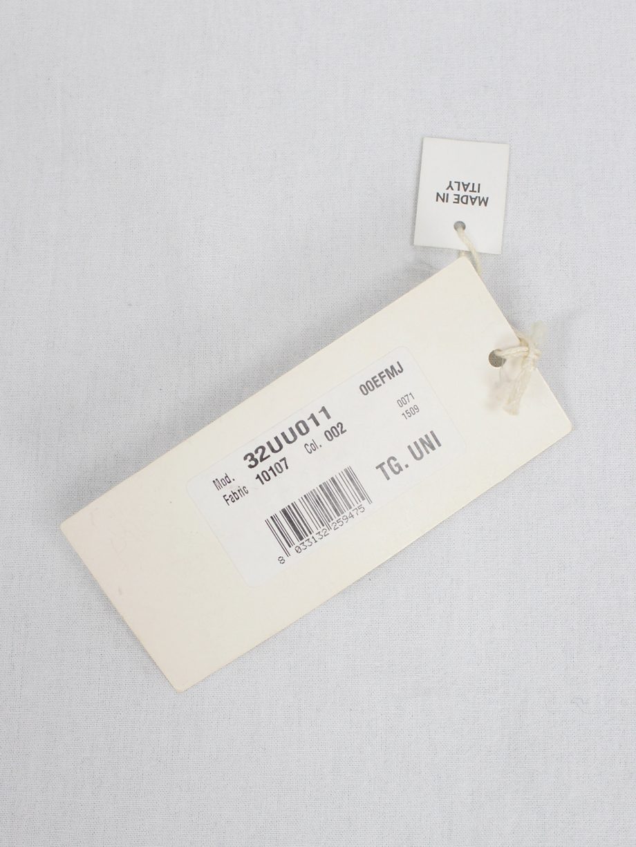 Maison Martin Margiela 6 necklace with burgundy gemstone in plastic bag spring 2007 (18)