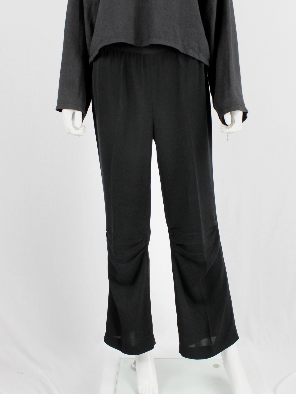 Maison Martin Margiela black trousers with seemingly