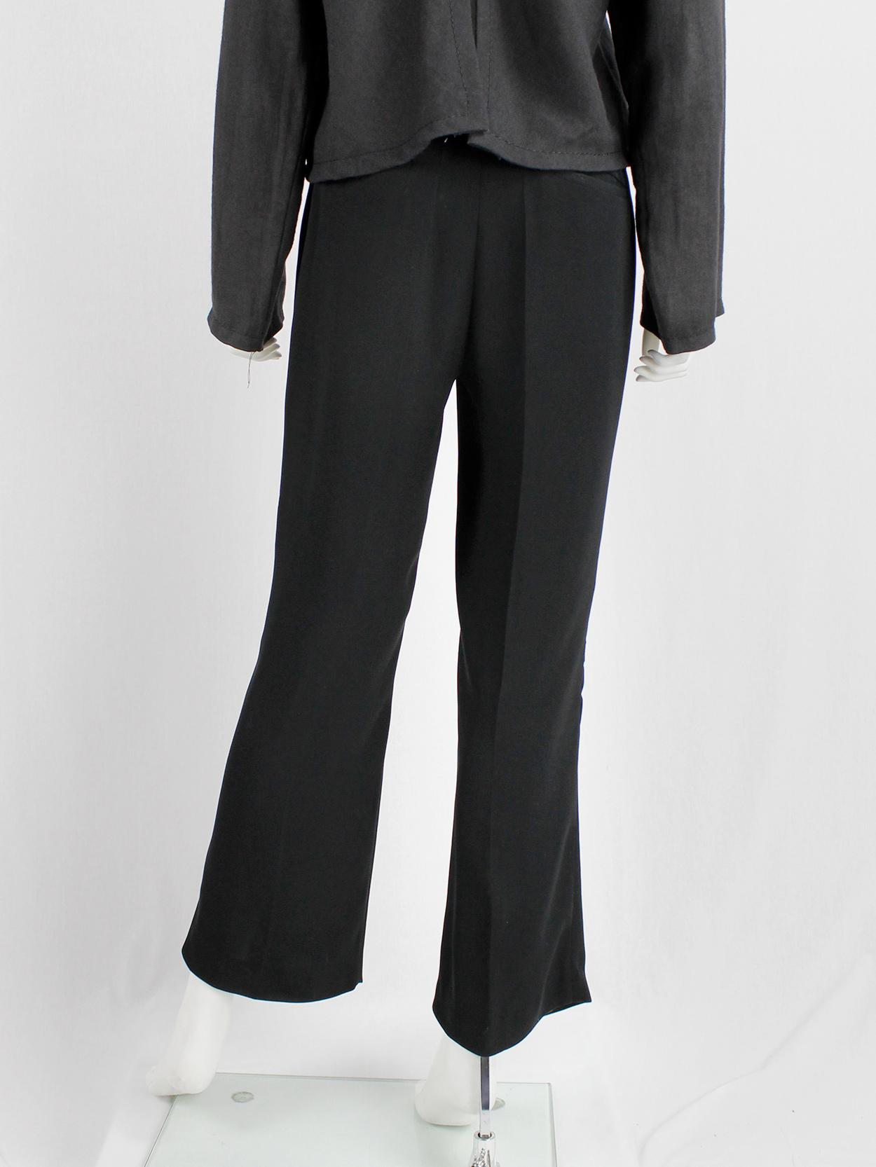 Maison Martin Margiela black trousers with seemingly