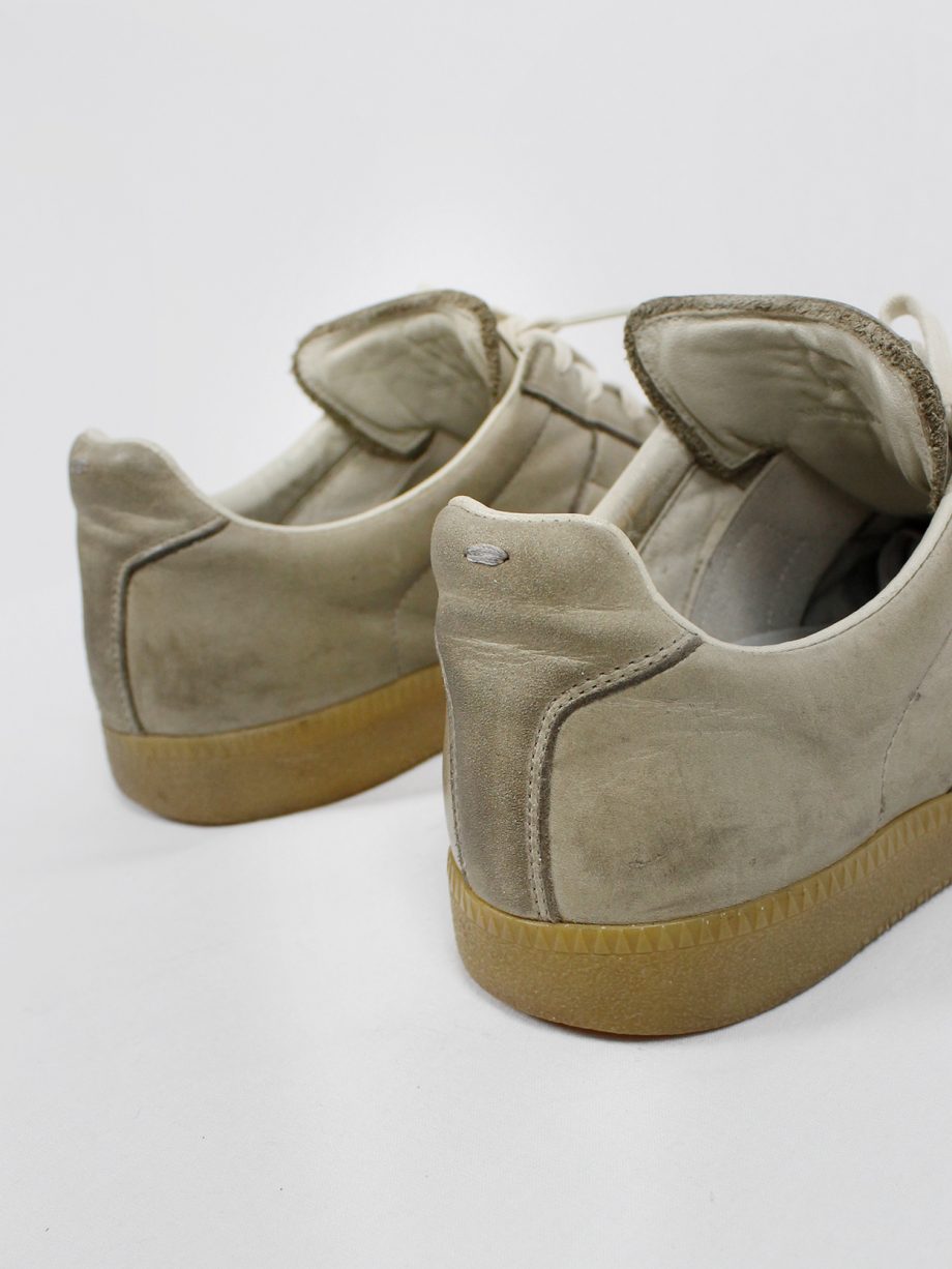 Maison Martin Margiela dark beige sneakers with paint splatters fall 2016 (26)