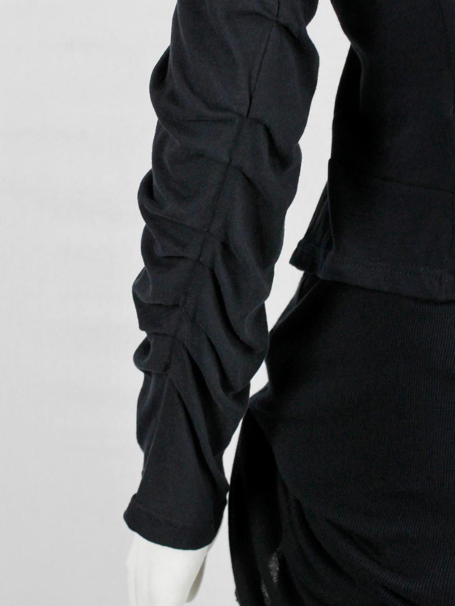 トップス archive ann demeulemeester cardigan ANN DEMEULEMEESTER - SS06 Cashmere cropped cardigan with