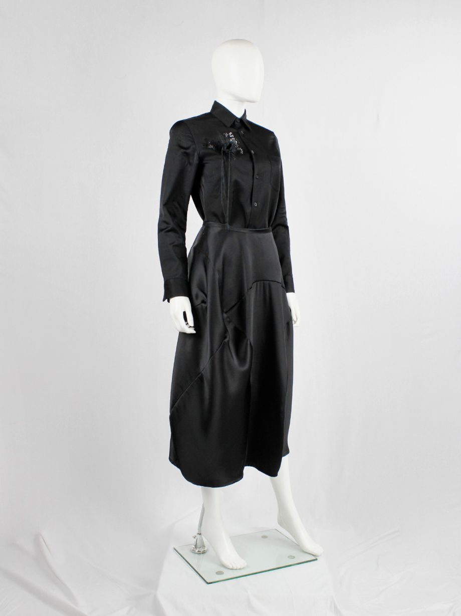 Comme des Garçons tricot black maxi skirt with bubble-shaped Comme des Garçons tricot black maxi skirt with bubble-shaped