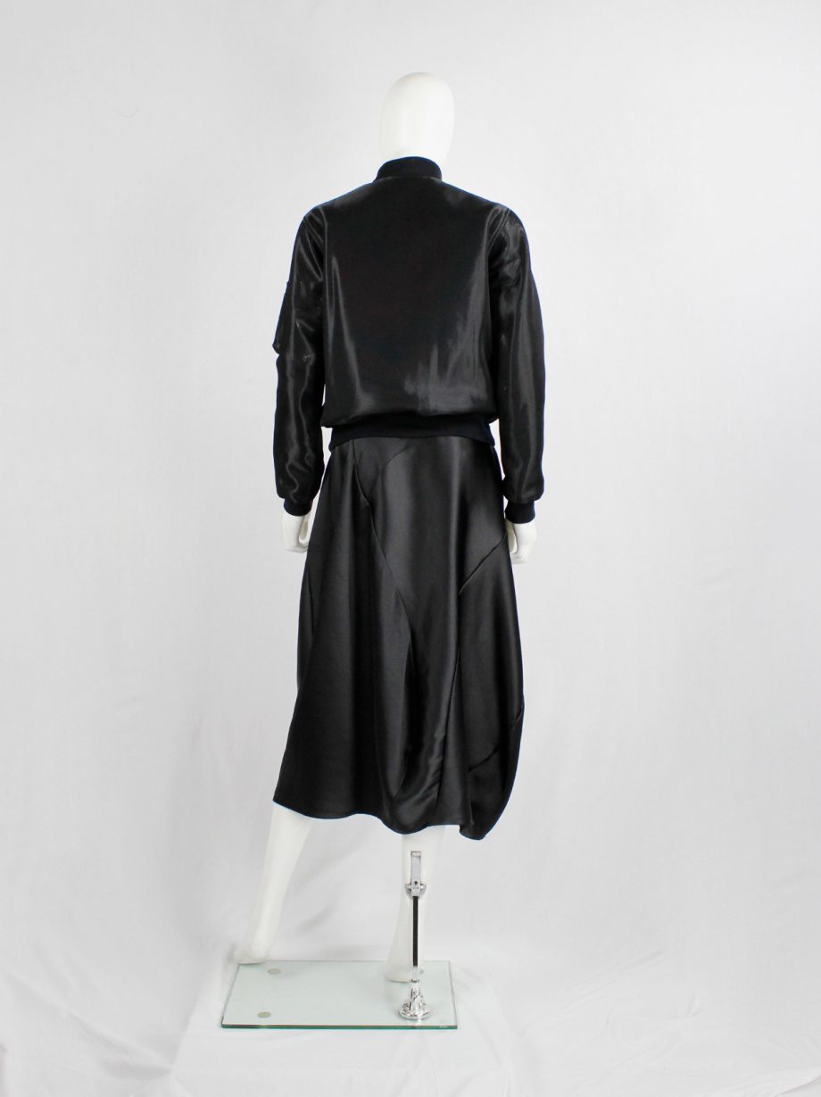 Noir Kei Ninomiya black bomber jacket with belted strap