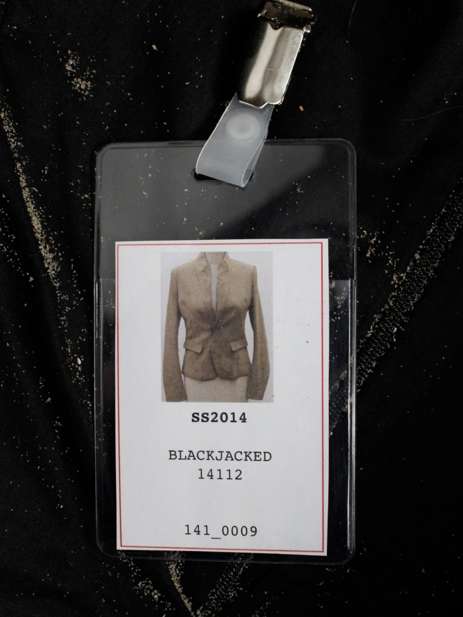 af Vandevorst beige classic blazer fully covered in beach sand spring 2014 (14)