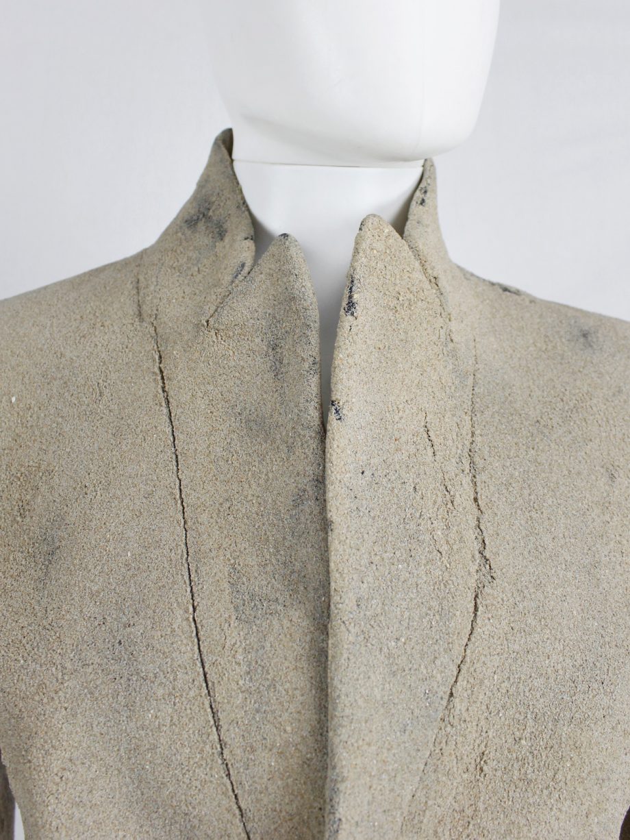 af Vandevorst beige classic blazer fully covered in beach sand spring 2014 (18)