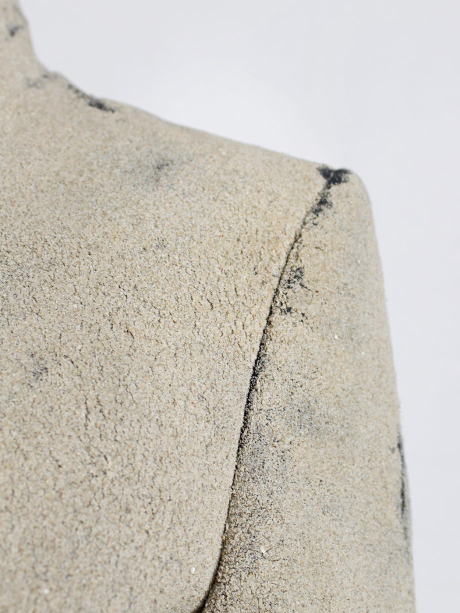 af Vandevorst beige classic blazer fully covered in beach sand spring 2014 (21)