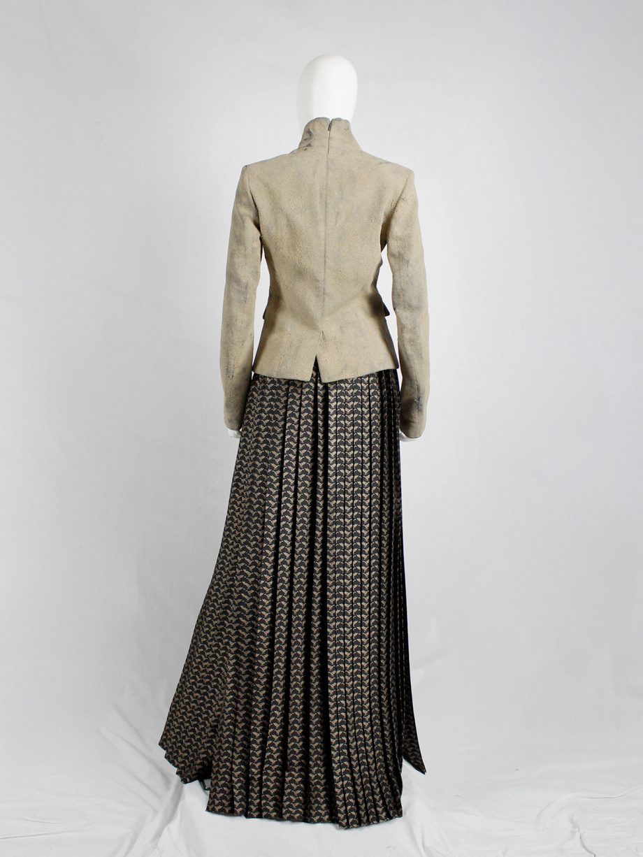 af Vandevorst beige classic blazer fully covered in beach sand spring 2014 (4)