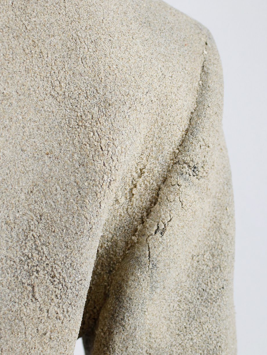 af Vandevorst beige classic blazer fully covered in beach sand spring 2014 (9)