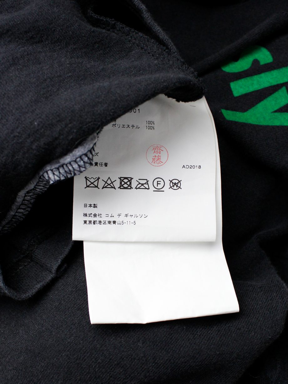 Comme des Garçons grey vintage reworked t-shirt with padded Comme des Garçons grey vintage reworked t-shirt with padded
