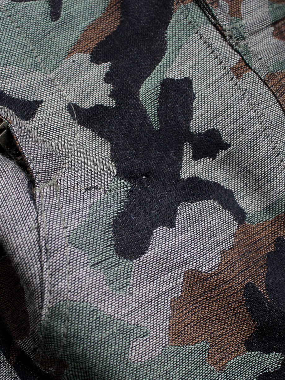 Junya Watanabe camo deconstructed skirt with black tulle pettycoat fall 2010 (3)