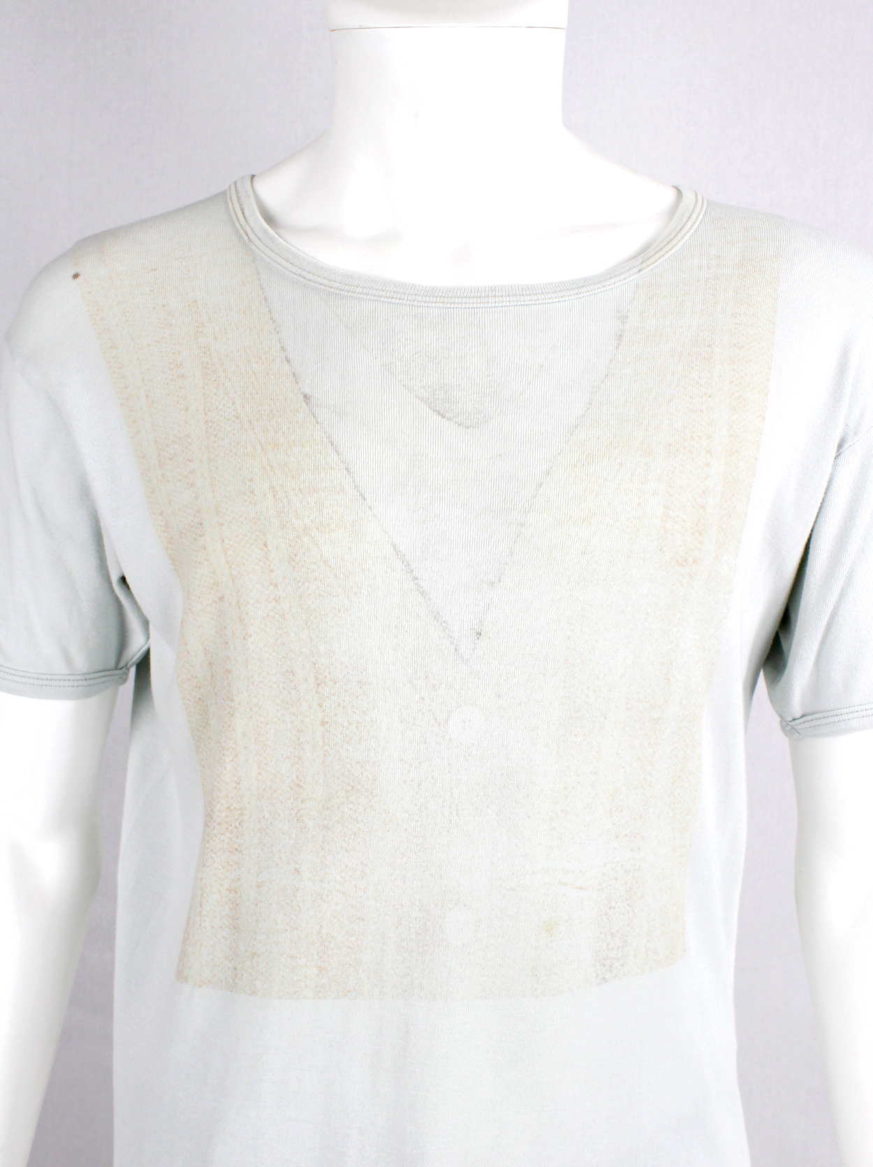 Maison Martin Margiela artisanal t-shirt with trompe-l'oeil