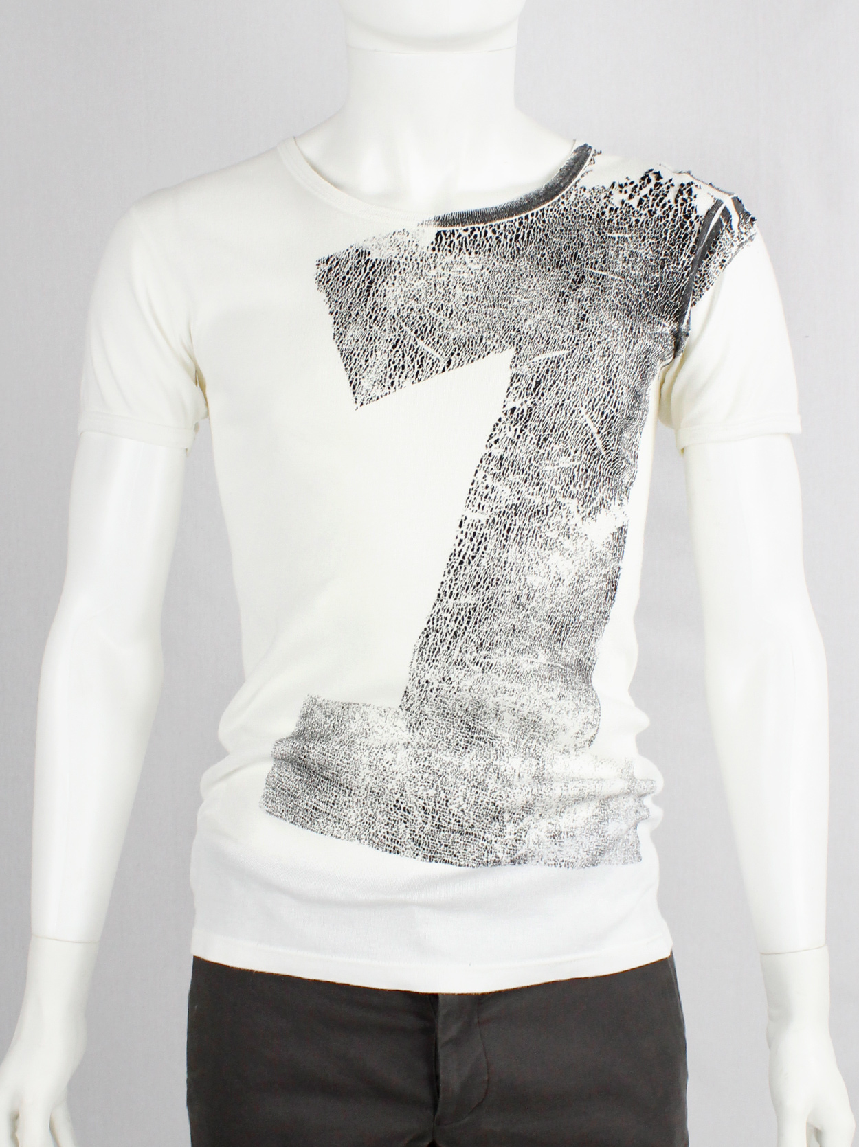 Maison Martin Margiela artisanal white t-shirt with number 1