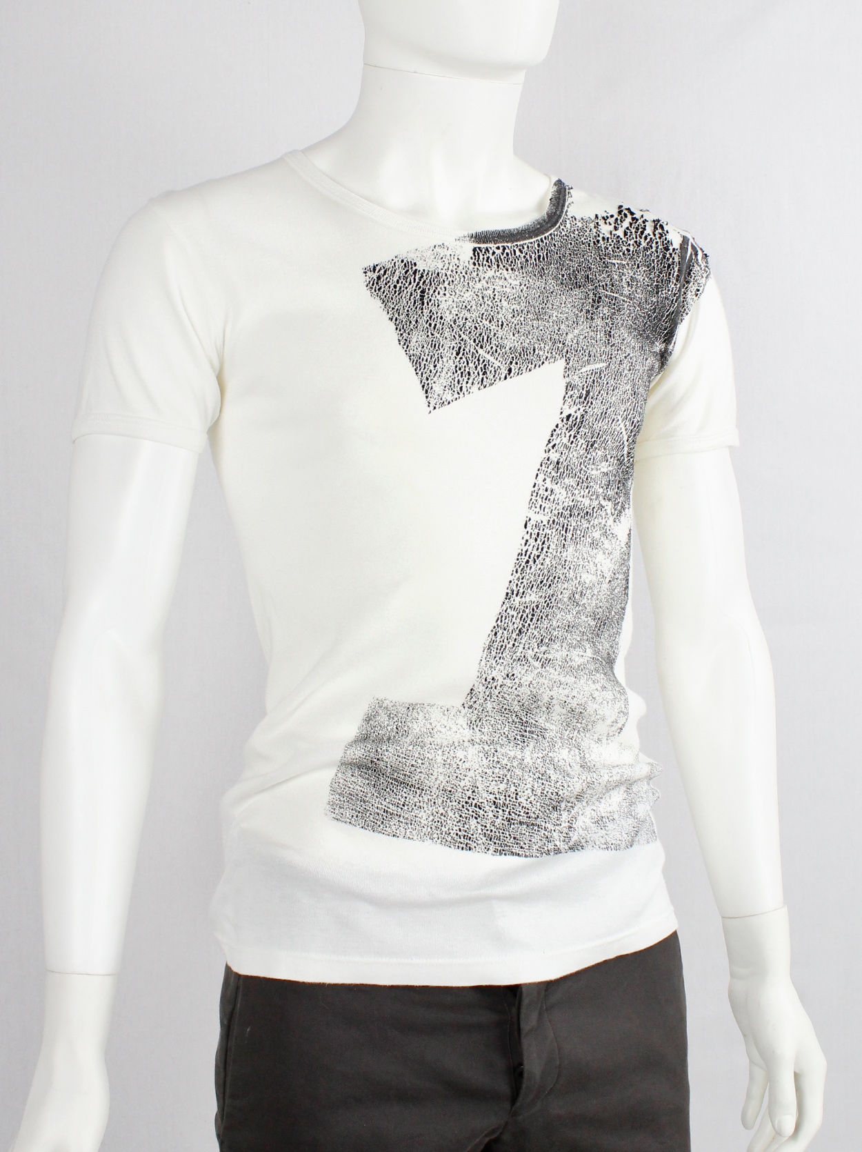 Maison Margiela（旧Maison Martin Margiela） - Maison Margiela Tシャツ Maison Martin Margiela artisanal white t-shirt with number 1 print